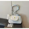 Alto Valor Estético, Simples e Estiloso, Cor Fresca e Pura Bolsa de Axila, Fashion e Tendência, Textura de Cor Pura, Mini Bolsa de Ombro Transversal