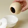 Mini Tarro de Cerámica para Té con Esmalte de Color Original de las Dinastías Tang y Song, Juego de Té Kung Fu, Tarro Sellado para Polvo Aromático, Tarro Pequeño de Almacenamiento