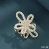 2025 Clip para Cola de Caballo Semi-Atada de Aleación Electrochapada Accesorios de Perlas Pasador Estilo Coreano Dulce Accesorio para el Cabello para Niñas