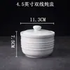 Olla para Sopa de Nido de Pájaro Olla de Cerámica para Sopa Baño María con Tapa Tazón para Huevos al Vapor Postre Saludable Bocadillos Shaxian Olla de Barro para Estofado Revestimiento Interior Creativo