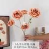 5 Rosas de Montanha de Neve Artificiais para Decoração de Salão de Casamento, Materiais DIY para Mesinha de Cabeceira do Quarto de Casamento, Arranjo de Casamento