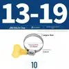 Jin Chao Braçadeira de Garganta com Alça de Aço Inoxidável 304 Braçadeira de Apertar Manual Aro de Fixação Aro para Tubo Aro de Aperto para Tubo de Água Braçadeira de Fixação