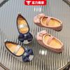 Zapatos de cuero pequeños para bebé de 6 a 9 años, zapatos de princesa de viento de 1 a 3 años, 2025, nueva moda, versátiles, casuales para niñas.
