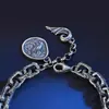 Pulsera Retro para Hombre Yuhong Agrietada Moda Europea y Americana Diseño de Nicho Sentido Avanzado Moda Fría Outlet de Fábrica para Hombres