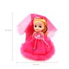Llavero de muñeca confundida de moda para vestido de novia de 12 cm Llavero colgante de falda de tutú de princesa Regalo de cumpleaños