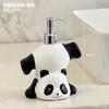 Lujo Ligero, Aspecto de Alta Calidad, Linda Botella Dispensadora de Gel Antibacterial de Panda, Botella Vacía de Champú de Baño, Detergente para Ropa con Dispensador, Botella Reutilizable
