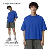 Cai Xiang Island Ropa para Hombre 2026 Marca de Tendencia Transfronteriza Versión Corta Ancha Boxy Camiseta para Hombre Hilo Doble Algodón Puro Antibacteriana Manga Corta Camiseta para Hombre