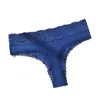 Ropa interior femenina popular, personalizada de fábrica, para comercio transfronterizo: tanga acanalado de algodón puro para uso diario, con ribete de encaje, sexy