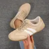 Zapatillas de entrenamiento transfronterizas de suela plana estilo alemán para mujer, nuevas de primavera y otoño de comercio exterior, zapatillas de plataforma deportivas de talla grande, zapatillas de cordones casuales de moda para mujer