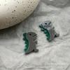 Coreano costura bonito dos desenhos animados dinossauro dragão acessórios diy hand-made cocar brincos material de jóias atacado