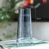 Vaso de Pintura Dourada Celebridade da Internet Vidro Transparente Sala de Estar Ornamentos de Flores Decorativos Criativo Simples Nórdico Flor de Água Arranjo