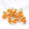 Flor Artificial Césped Guisante Decoración Sombrero Flor de Seda DIY Pasador Flor Cabeza Decoración Sala de Estar Sombrero de Paja Decorativo Corona de Flores Materiales