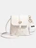 Bolso Cubo con Estampado de Gato Lindo para Mujer Transfronterizo Bolso Cruzado de Cuero Suave con Candado de Corazón y Colgante de Bola de Pelo Bolso Cruzado