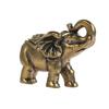 Pequeños adornos de elefante de cobre macizo, elefante de la suerte de tamaño pequeño, piezas de bronce antiguo tallado en cobre, elefante de la fortuna, venta al por mayor de fábrica