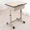 Escritorio y silla para estudiante de entrenamiento de persona doble, escritorio y silla de aula, mesa de tutoría, escritorio de aprendizaje institucional, cuidado después de la escuela, escritorio escolar