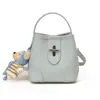 Bolso de Mano Tipo Cubo Texturizado de Color Sólido para Mujer 2026 Nuevo Vintage Versátil Bolso de Hombro de Moda para el Trabajo Bolso Cruzado