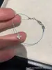 Mini Mariposa Pequeña Tejida a Mano Ultra Fina de Plata de Ley S925 Completa, Moissanita de Color, Cuerda de Mano, Capas de Nicho, Para Mujer