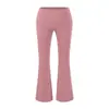 Calça pantalona cropped sexy de cintura baixa com barra de babados, nova moda de verão versátil, justa, casual, esportiva