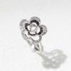 Anillo de Rosa de Piedra Incrustada Exquisito Estilo Coreano Sun Cloud Anillo de Dedo Distintivo Pulsera para Mujer
