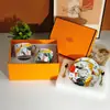 Conjunto de Louça de Porcelana Fina Estilo Europeu Série Circo dos Sonhos Majiamei Tigela de Arroz Cerâmica Doméstica Colher Xícara de Café Conjunto de Bule