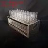 Portavasos de acrílico, estante para tubos de ensayo de bar, estante de vino creativo de acero inoxidable para KTV, estante de moda para chupitos de cóctel