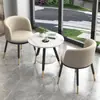 Juego de Mesa y Sillas Negociable para Balcón, Mesa y Sillas de Té para Ocio, Mesa y Dos Sillas de Moda para Zona de Descanso, Recepción y Mesa Redonda Pequeña para Invitados