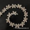 Cadena de garra con diamantes de imitación de ciruela, venta al por mayor, con código de soldadura, accesorios para ropa, cadena para la cintura, zapatos y sombreros, cadena de diamantes, accesorios de joyería.