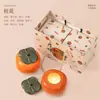 Velas aromáticas creativas de cerámica con aroma a caqui para el ambiente del hogar, fragancia de larga duración, regalos de cumpleaños, adornos decorativos al por mayor