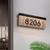 Letrero Electrónico Iluminado para Puerta de Hotel con Timbre, Modelo Recargable de Acrílico Degradado para Casa Club