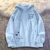 Jaqueta moletom estilo casual outono e inverno para mulheres, forrada com fleece, cardigã com capuz estilo americano, novo estilo casual com zíper para pessoas baixinhas