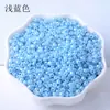 10 unidades por pacote de pequenas miçangas de arroz, miçangas soltas para bordado ponto cruz DIY manual, miçangas de arroz de cor sólida 2/3/4mm, miçangas de arroz de vidro atacado