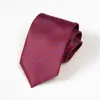 8 cm Mão Gravata Gravata Vestido de Negócios Masculino Preto Puro Acessórios de Trabalho Profissional Noivo de Casamento Listras Vermelhas de Vinho