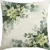 Fronha Cruzada Quente de Primavera e Verão Flor Folha Verde Borboleta Fronha Almofada de Sofá de Casa Travesseiro de Quarto