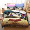Amazon Textil para el Hogar Juego de Tres Piezas Cuatro Piezas Funda de Edredón con Estampado Digital Dibujos Animados Spiderman Ropa de Cama Estampado 3D