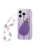 Funda de Teléfono de Berenjena Tomate de Dibujos Animados Adecuada para iPhone16 Apple 15Pro Max Cuerda Portátil 14pro Nuevo