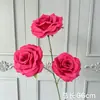 3 Rosas de Diamante Artificiales, Flores de Rosa Simuladas para Decoración de Boda, Arreglo de Cascada de Rosas, Arte Floral y Arreglo Floral