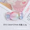 Charms de sapato de resina com glitter doce mais vendidos, fivelas de sapato criativas DIY para tamancos, acessórios fofos de desenho animado, borboleta arco-íris