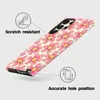 La funda de teléfono de verano más vendida de Temu, color rosa fresco floral para Samsung S22 Ultra, para chicas, con un toque de alta gama