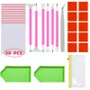 Nuevo Set de Herramientas para Pintura de Diamantes Caja de Almacenamiento Bolígrafo Aplicador Material Hecho a Mano DIY Bolsa de Almacenamiento para Pintura de Pedrería
