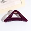 Horquilla de estilo coreano para el pelo con forma de triángulo grande esmerilado, estilo femenino, con personalidad, para la parte trasera del pelo, con pinza para el pelo y tocado de tiburón.