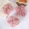 Goma para el Cabello de Malla Floral Rosa Estilo Coreano Anillo para el Cabello Flor de Intestino Delgado para Mujeres Goma para el Cabello Súper Hermosa Nuevo Estilo 2026