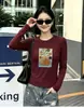 Top Feminino Base de Algodão Canelado, Fornecimento Direto da Fábrica de Guangzhou, Roupa Íntima de Manga Longa Slim Fit, Fornecimento Exclusivo da Segunda Remessa de Verão