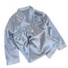 Pijama de seda imitada transfronteiriça feminina de alta qualidade, seda, lazer para casa, manga comprida, fina, conjunto de roupa de casa, foto real, atacado