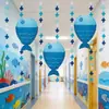 Decoraciones de Actividades de Temporada de Regreso a Clases con Temática Oceánica de Verano para Jardín de Infantes Adornos Colgantes de Cumpleaños Medusas Burbujas Banderines