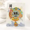 Nanchang China Ciudad Imán Metálico para Refrigerador Souvenir Personalizado Souvenir Turístico Cultural y Creativo Imán Magnético para Refrigerador Hecho a Medida