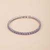 Tenis Popular Transfronterizo Pulsera de Gama Alta Joyería para Mujer Versátil Zircón Tacto Al por Mayor Nicho Amazon Completo de Diamantes Venta Caliente
