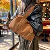 Bolsa de Gran Capacidad para Mujer 2025 Nueva Versátil Bolso Cruzado Retro Motocicleta Hombro Viajero Bolsa de Mano