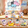 Venta Caliente Pingüino Dulce Dulce Caja Ciega Diaria Dibujos Animados Linda Figura de Mascota Escritorio Micro Paisaje Atmósfera Corazón de Niña Pequeño Regalo Mayoreo