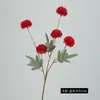 Amazon Cor de Outono 5 Cabeças Bola de Dente-de-Leão Crisântemo Flor Artificial Decoração de Mesa de Jantar de Casa Entrada Arranjo de Casamento Flor Artificial