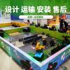 Paraíso infantil al aire libre atracciones volante tanque juegos instalaciones centro comercial parque feria del templo plaza puesto proyecto